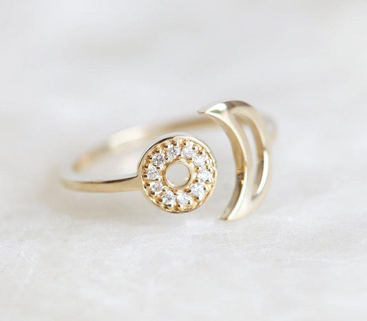 Sunce & Moon Ring-Capucinne