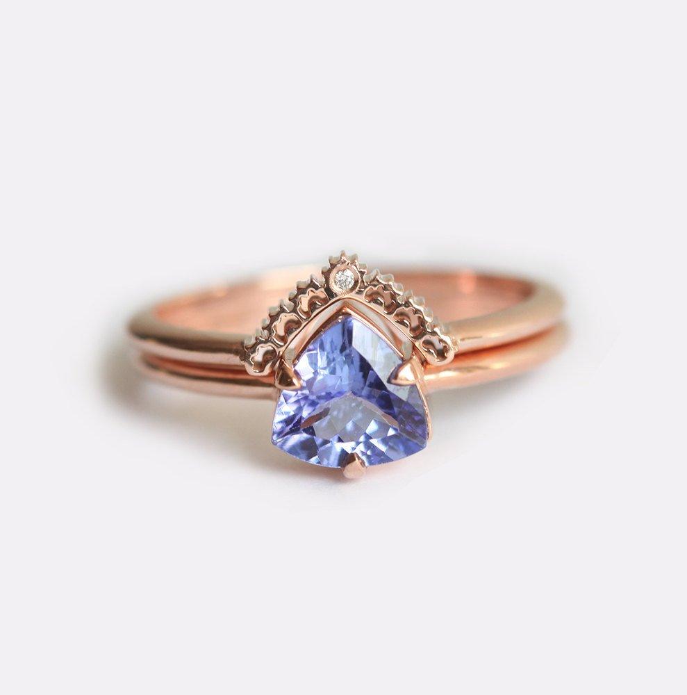 Vedding Ring, 14K Gold Ring-Capucinne