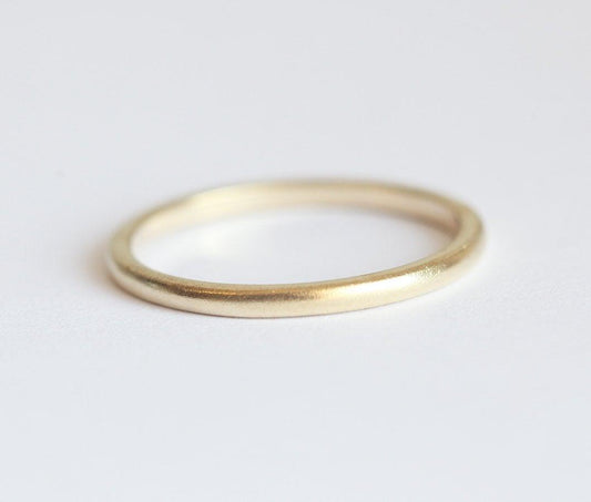 Vedding Ring, 14K Gold Ring-Capucinne