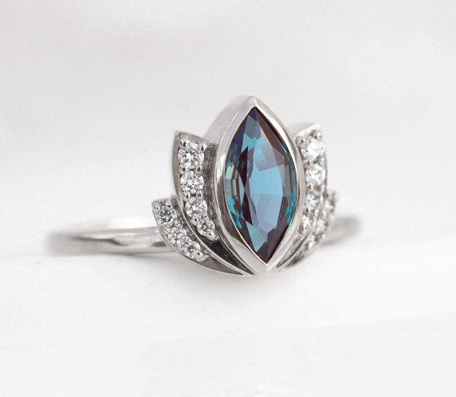 Zen Lotus Ring Set-Capucinne